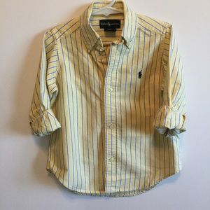 Boys RALPH LAUREN 3 3T button down shirt top EUC